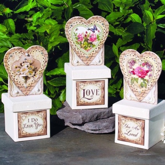 💘 Love Gift Trinket Box w Dummy Board Heart Top New *CHOICE - Picture 1 of 6